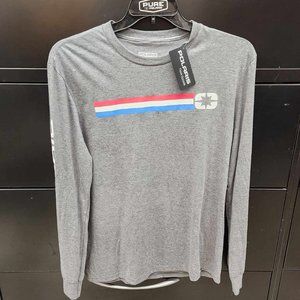 Polaris Men's Icon Edge Long Sleeve Triblend Tee, Gray